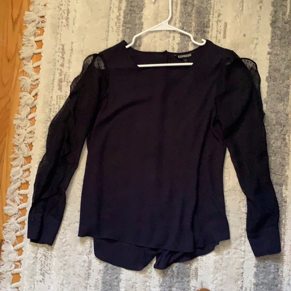 Express navy blouse